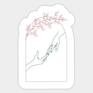 Romantic wedding couple bride and groom Sticker